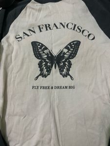 San Francisco Butterfly Graphic Long Sleeve Tee
