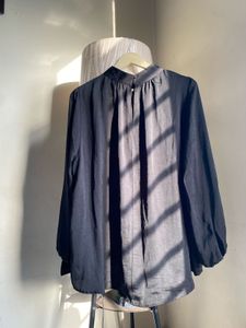 Elegant Black High Neck Blouse