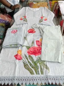 Floral Print Kurta Set