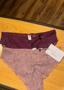 Lace brazillian underwear pack of 2