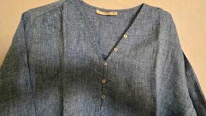 Blue Linen Shirt from Cottonworld