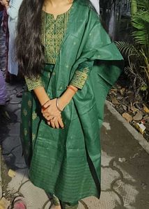 Elegant Green Kurta Set with Dupatta