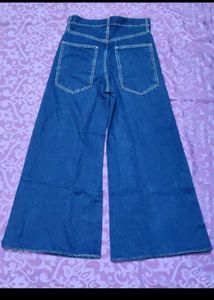 (ZARA WOMEN)High-Waisted Wide Leg Jeans