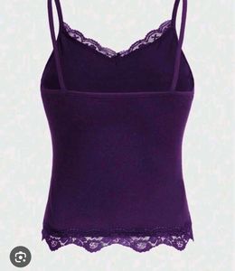 Purple Lace Trim Camisole with brief 👍