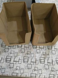 Set of 2 Foldable shirt pant storage Bins