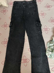 Dark Wash Cargo Jeans