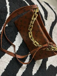 never used Designer Shoulder Bag with Chain