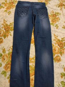 men's Classic dark Blue Denim Jeans