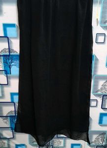 Elegant Black Sheer Dupatta pearls lace work