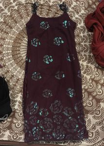 Sparkly Sequin Rose Kurti