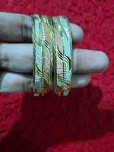 Tri-color Designer Bangles