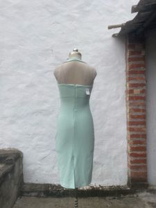 Mint Green Halter Neck Bodycon Dress