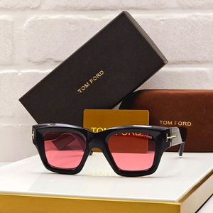 Tom Ford Black Sunglasses with Pink Lenses