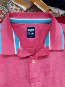 Men's Pink Polo T-Shirt