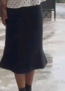 Classic Black A-line Skirt
