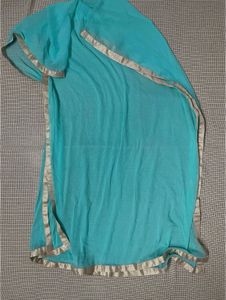 Cyan Heavy Anarkali Suit Set