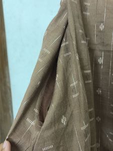 Brown Puff Sleeve Dress
