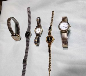 Lot of 5 Women's Fashion non working Watches