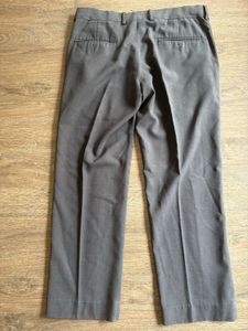 Louis Philippe Men’s Grey Formal Trouser