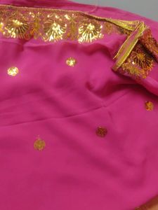 Chamki Pink Saree
