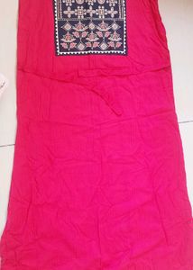 Fancy Cotton Nighty - Long Length Comfort