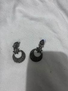 Assorted Silver Tone Earrings Set