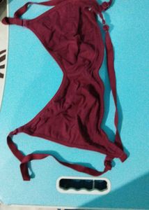 Maroon Bra