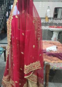 Red &amp; Gold Bridal Lehenga