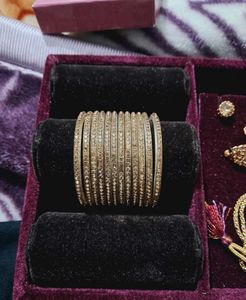 Elegant Set of Sparkling Bangles
