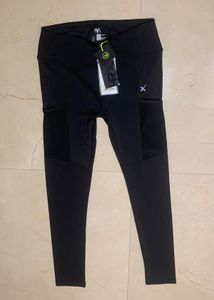 Black Athletic Leggings with Pockets