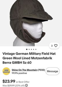 Vintage German Military Hat