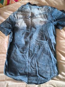 POPPERS BY PANTALOONS Denim  Sleeve Shir