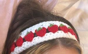 Crochet Strawberry 🍓 Headband