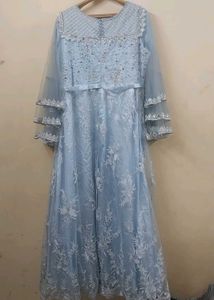 Stunning Blue Embellished Gown