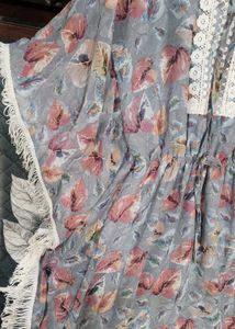 Bohemian Floral Kaftan Gown