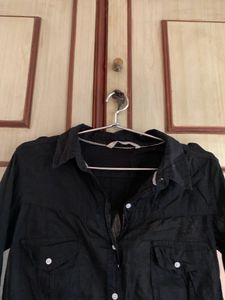 Classic Black Button-Up Shirt