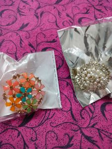 Totally New Beautiful Stone And Pearl Studded Ring