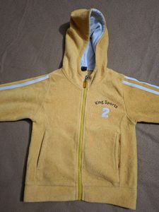 Kids Yellow Zip-Up Hoodie