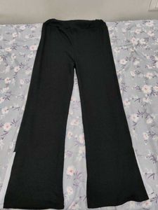 Women's Black Flared Pants and top
