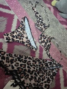 Leopard Print Bikini Set