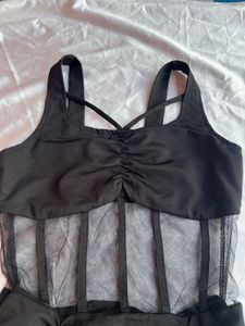 Black Corset Style Top
