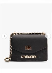 Steve Madden Black Chain Bag