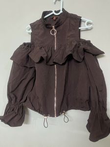 B1G1 Ruffled winter Shoulder top