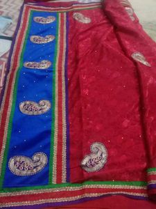 Golden Work And Silk Sarri