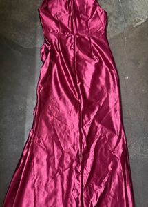 Elegant Maroon Embellished Gown