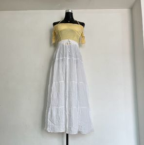 White Tiered skirt