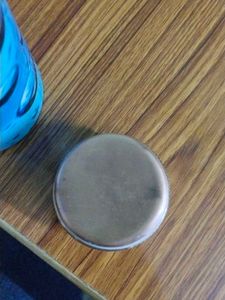 Blue Water Bottle with Bubble Design