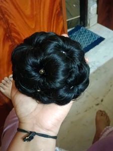 Chic Black Hair Bun Accessory