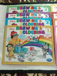 8 set of Colouring Books