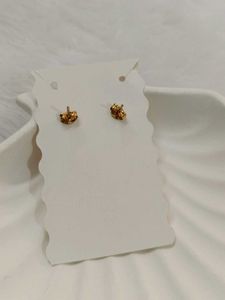Gold Bike Necklace &amp; Earrings Set